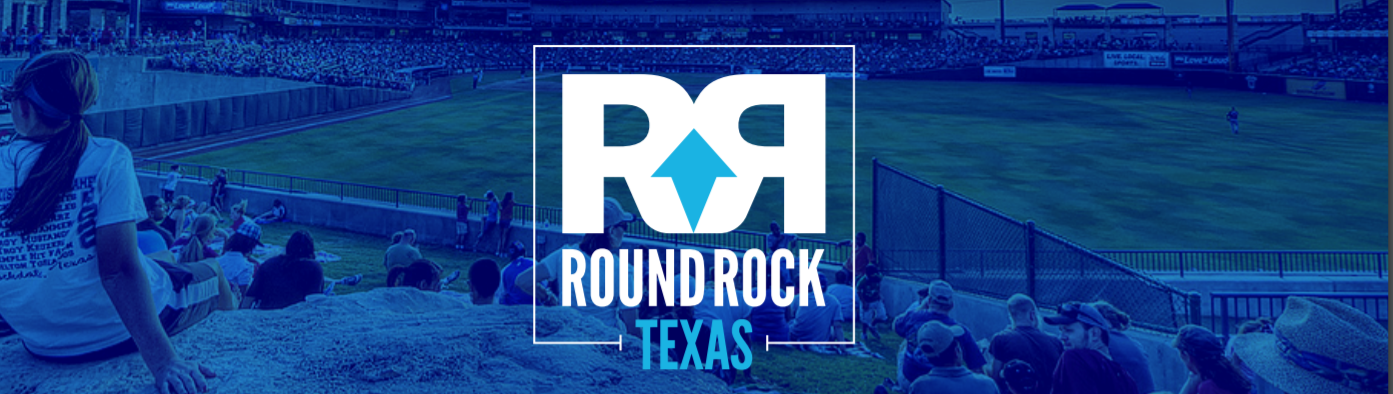 logo over ball field